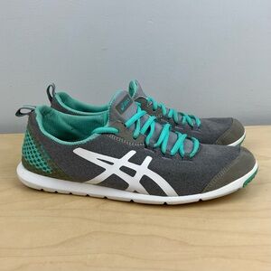 Asics Women’s Size 9.5 Metrolyte Gray White Teal Athletic Shoes Q482N